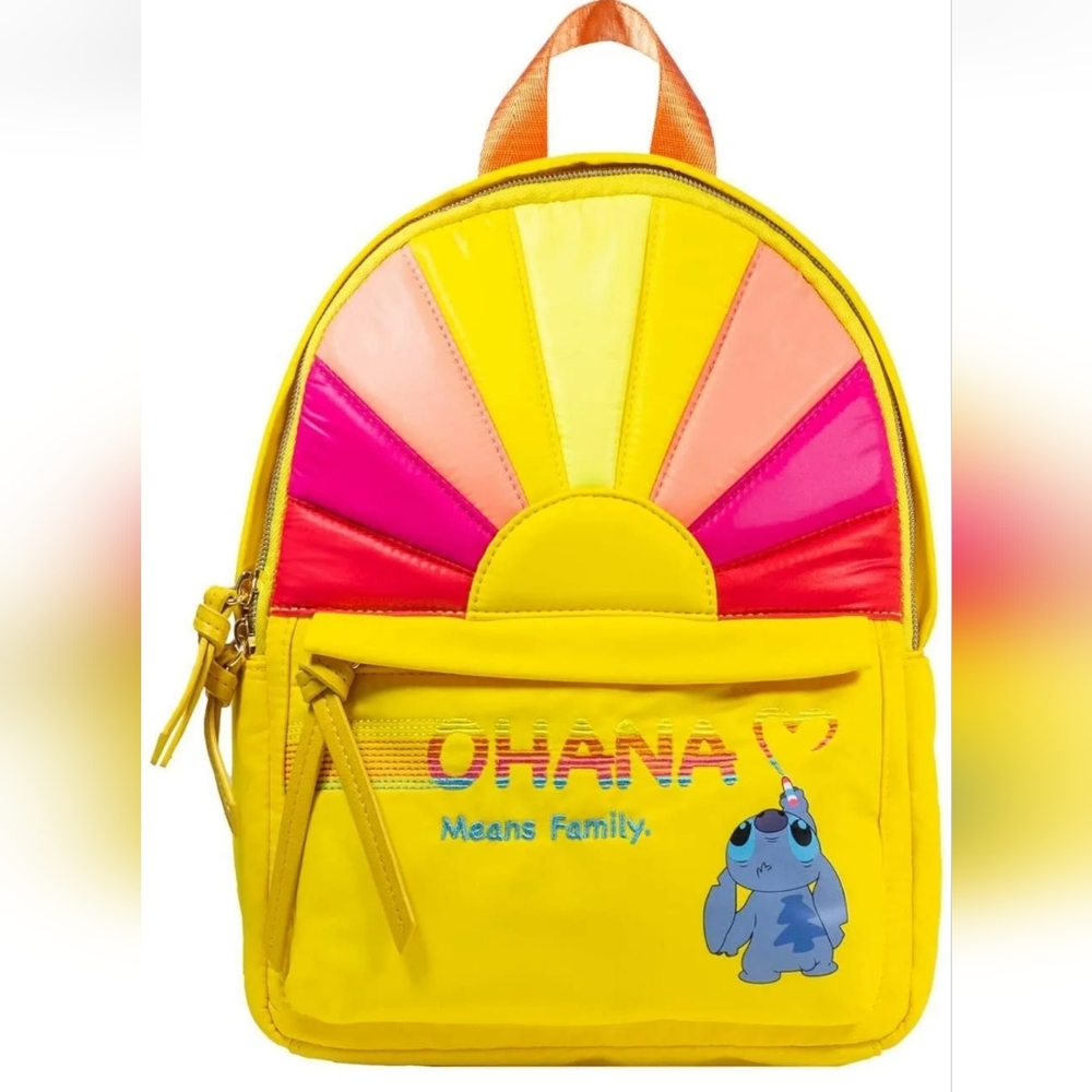 Disney Lilo & Stitch Rainbow OHANA Family Backpack Embroidered Danielle Nicole